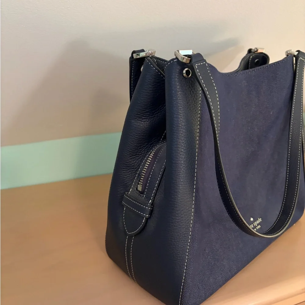 Kate Spade Dark Blue Shoulder Bag - Picture 2 of 5